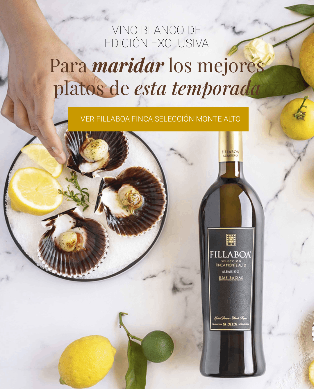 Fillaboa Selección Finca Monte Alto, Vino blanco de edición limitada para maridar los mejores platos de esta temporada